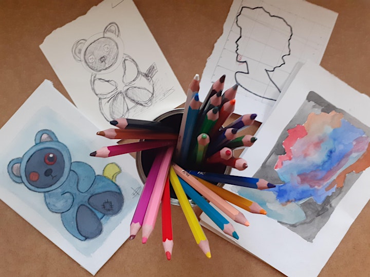 Summer Holiday Art Sessions For Children or small Family groups 22-24 Aug image