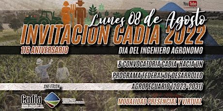 Image principale de DÍA DEL INGENIERO AGRONOMO + PROGRAMA FEDERAL DE DESARROLLO AGROPECUARIO