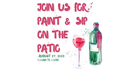 Paint and Sip on the Patio