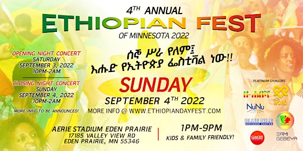 4th Annual Ethiopian Fest of Minnesota 2022