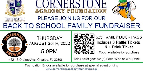 CCA Back To School Family Fundraiser