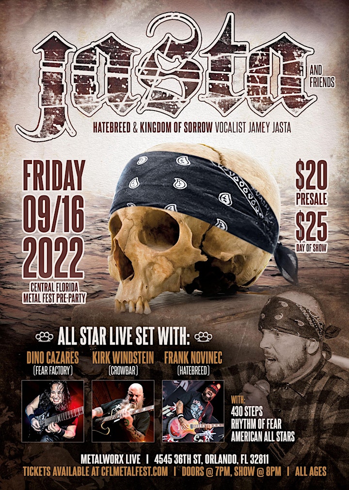CENTRAL FLORIDA METAL FEST PRE -PARTY WITH JASTA AND FRIENDS image