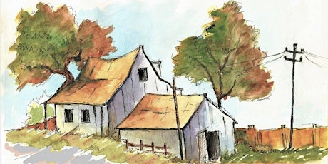 Online Watercolors Painting Class for Adults & Teens,  The Old Barn