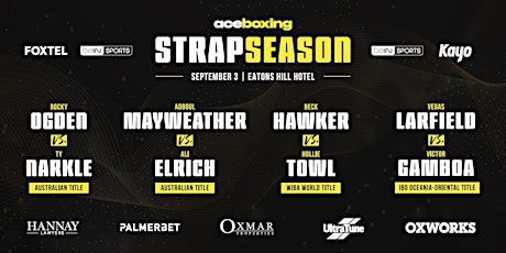 Ace Boxing presents "Strap Season" - 4 Title Fights | 1 Big Night of Boxing