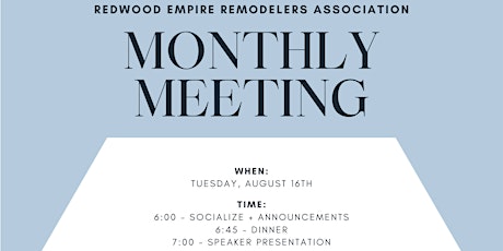 August Dinner Meeting | Hosted by Pacific Supply