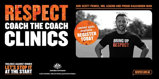 RESPECT Coach the Coach Clinics- Cairns QLD