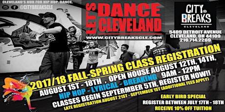 CityBreaks CLE 2017/2018 Fall-Spring Class Registration primary image