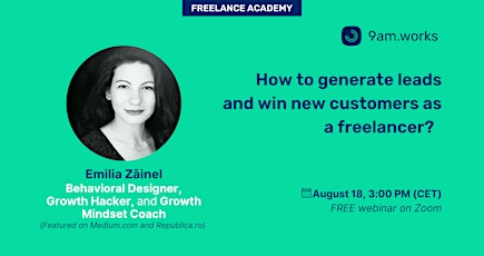 Webinar: How to generate leads and win new customers as a freelancer?