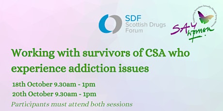 Working with survivors of CSA who experience addiction issues