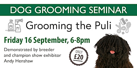 Dog Grooming Seminar - The Puli