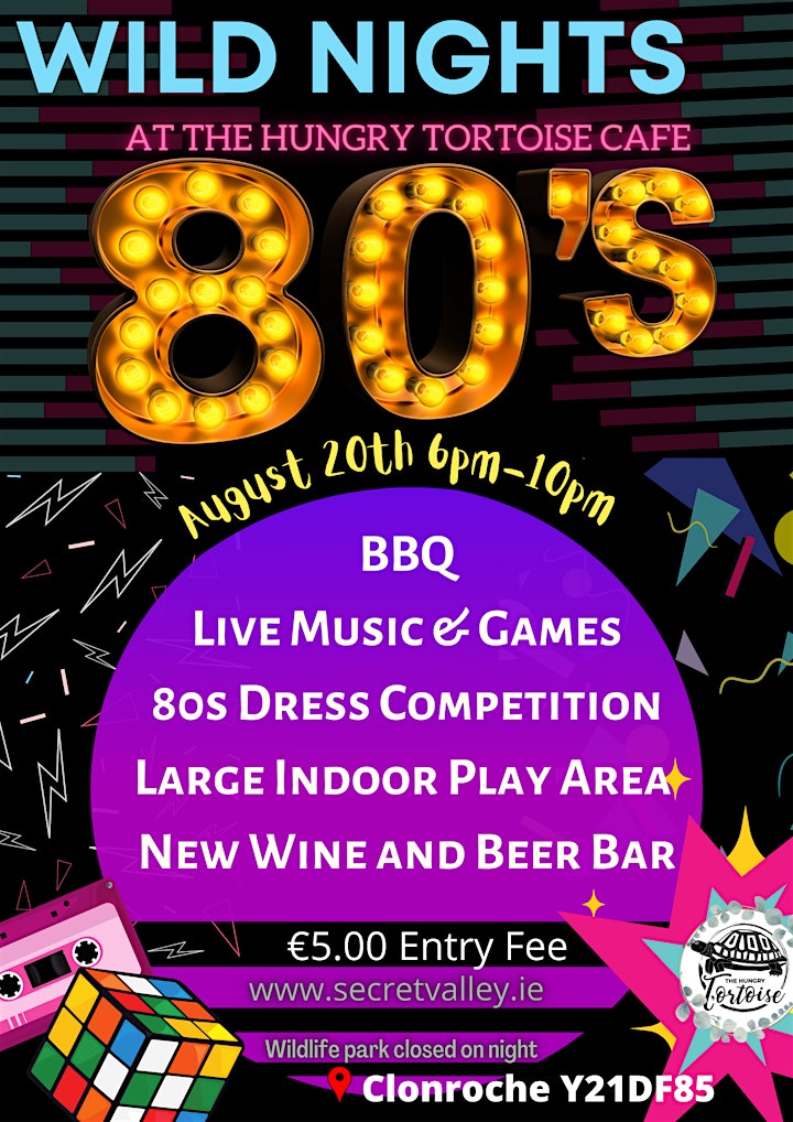 80s Wild Night BBQ, LIVE MUSIC & GAMES image