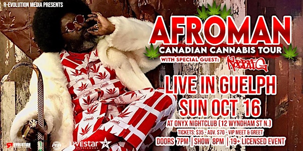 Afroman Live in Guelph October 16th at Onyx Nightclub