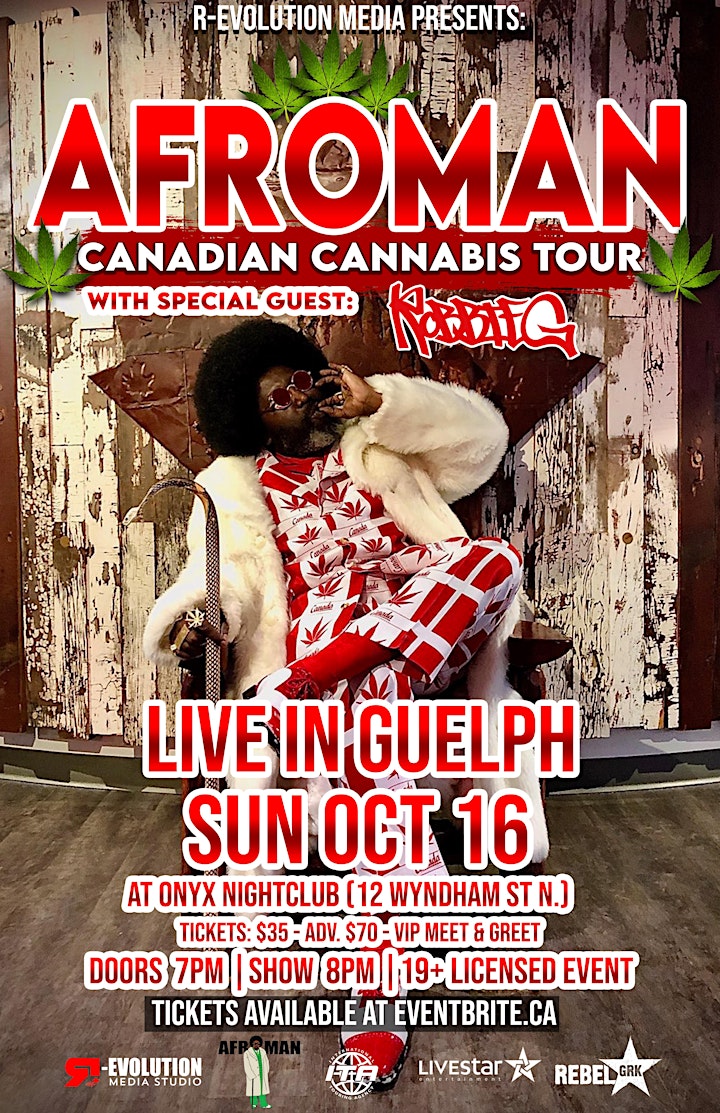 Afroman Live in Guelph October 16th at Onyx Nightclub image