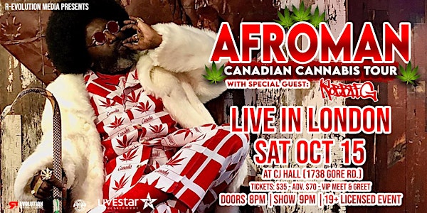 Afroman Live in London October 15th at CJ Hall