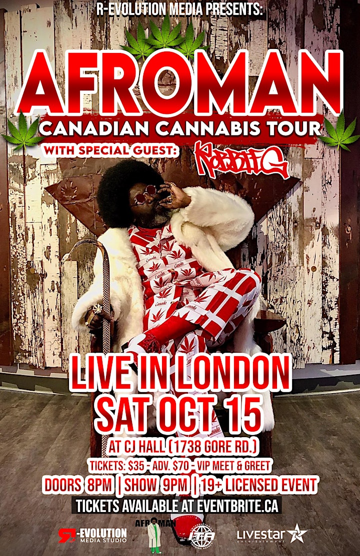 Afroman Live in London October 15th at CJ Hall image