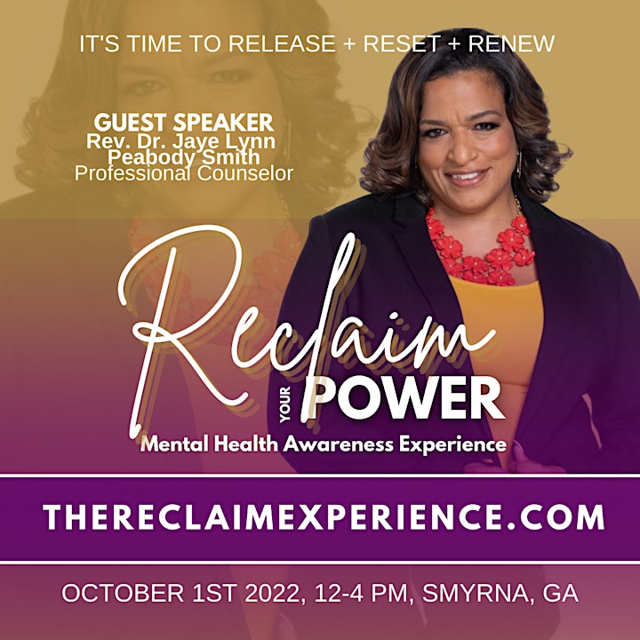 2nd Annual Reclaim Your Power - Mental Health Awareness Experience image