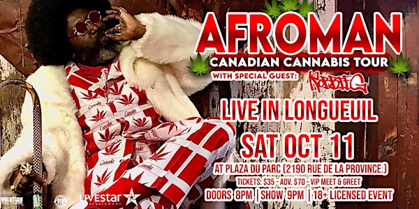Afroman Live in Longueuil October 11th at Plaza du parc