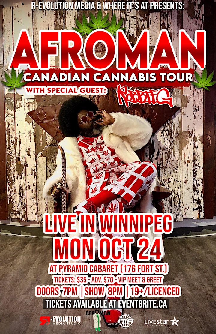 Afroman Live in Winnipeg October 24th at Pyramid Cabaret image