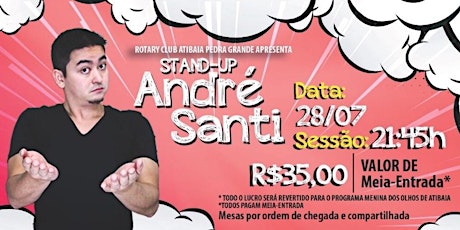 Imagem principal do evento Stand-Up Comedy - André Santi  - Sessão 21:45h