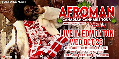 Afroman Live in Edmonton October 26th at The Starlite Room