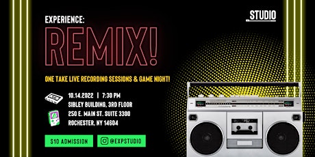 Experience: REMIX! One Take Live Recording Sessions & Game Night