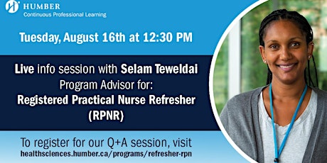 Live info session - Registered Practical Nurse Refresher (RPNR)