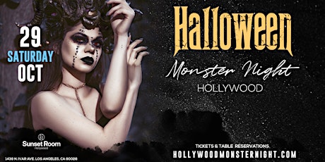 Halloween Monster Night 2022 // Sunset Room Hollywood