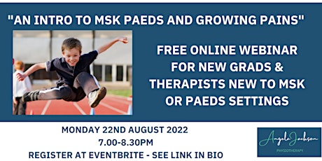 An introduction to MSK paeds and growing pains