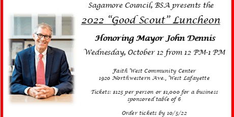 2022 “Good Scout” Luncheon-Honoring Mayor John Dennis