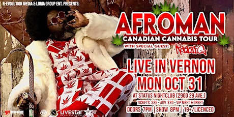 Afroman Live in Vernon October 31st at Status Nightclub