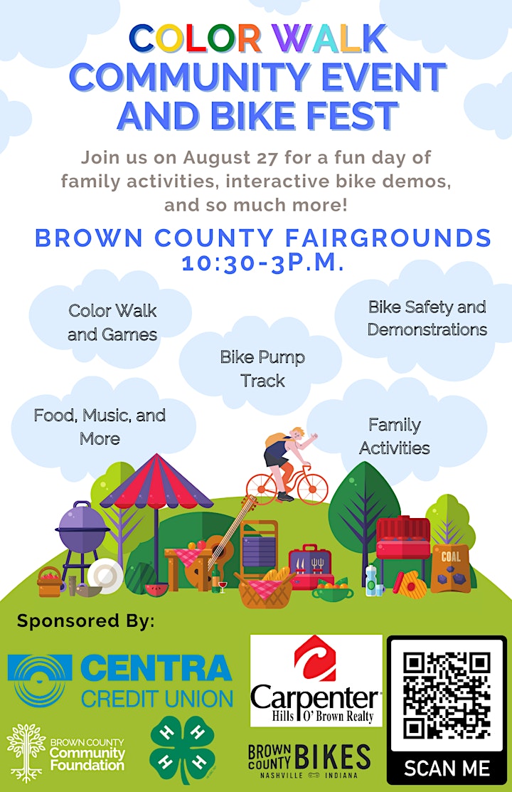 Brown County Community Foundation Color Walk, Community Day, & Bike Fest image