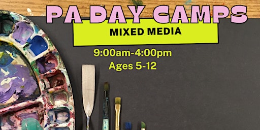 PA Day Camp October 24th 9:00-4:00pm