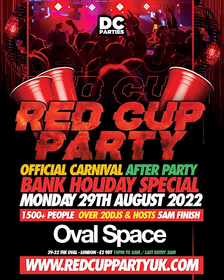 RED CUP PARTY - Carnival After Party image