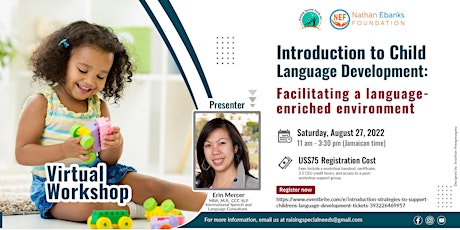 Introduction to Child Language Development Virtual Workshop