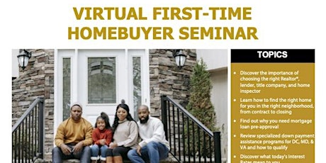 Virtual First-Time Homebuyer Seminar