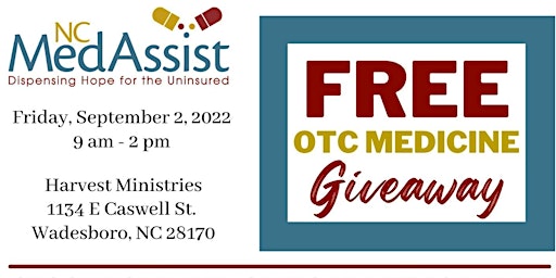 Anson County Over-the-Counter Medicine Giveaway 9.2.2022