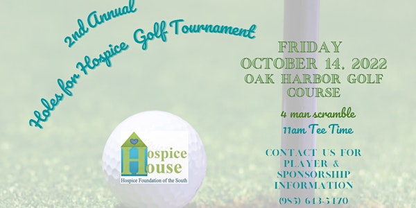 2nd Annual Holes for Hospice Golf Tournament