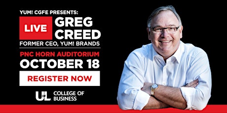 FREE EVENT: Greg Creed, former CEO of Yum! Brands
