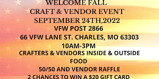Welcome Fall Craft & Vendor Event