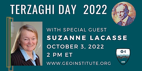 Terzaghi Day 2022 with special guest Suzanne Lacasse