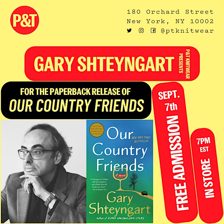 Gary Shteyngart presents OUR COUNTRY FRIENDS image