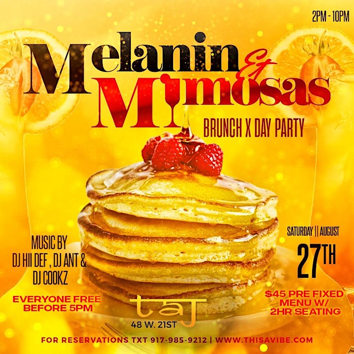 MELANIN & MIMOSAS Saturday Brunch and Day Party image