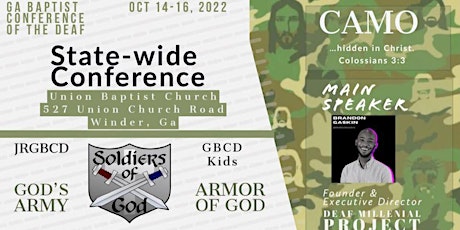 CAMO: Hidden In Christ -- GBCD Statewide Conference 2022