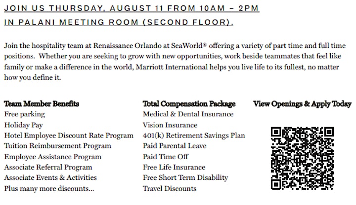 Career Fair at Renaissance Orlando at SeaWorld image