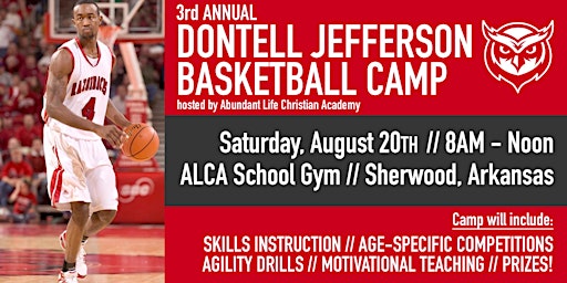3rd Annual DONTELL JEFFERSON and Friends Basketball Camp