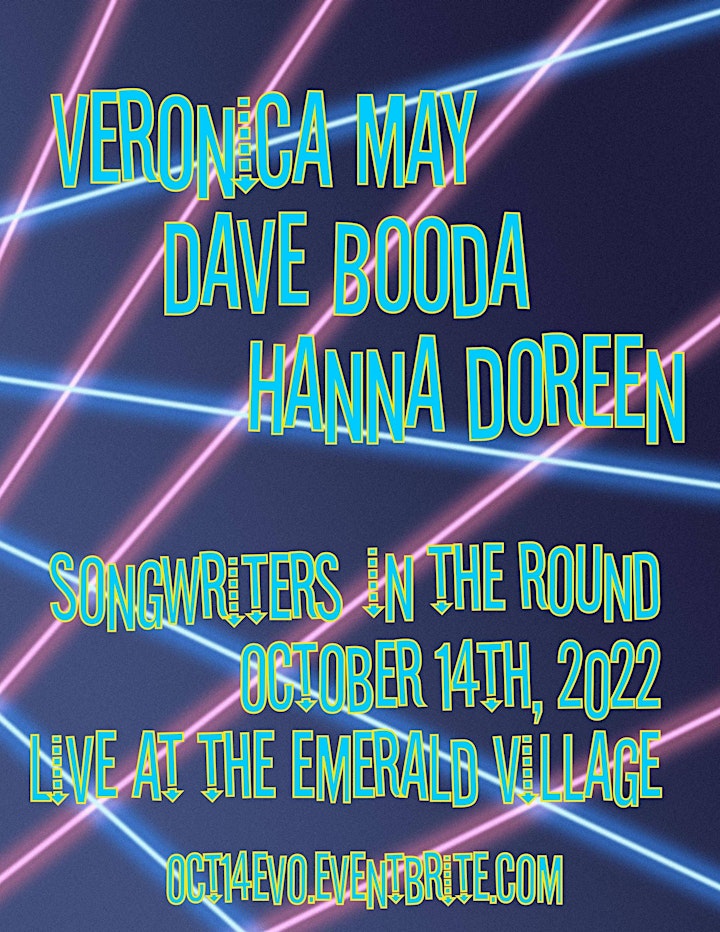 Veronica May, Hanna Doreen & Dave Booda Live in-the-Round @ Emerald Village image