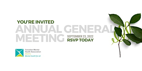Annual General Meeting - CMHA Alberta Division primary image