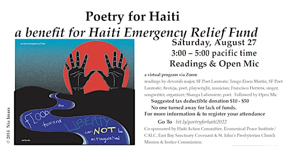 Poetry for Haiti - A Benefit for Haiti Emergency Relief Fund
