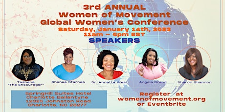 ANNUAL Women of Movement Global Women's Conference 2023