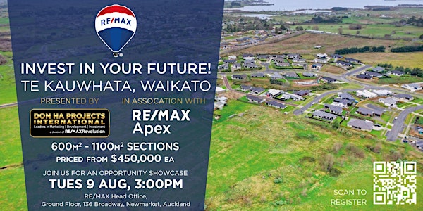 Invest in your Future. Sections in Te Kauwhata, Waikato